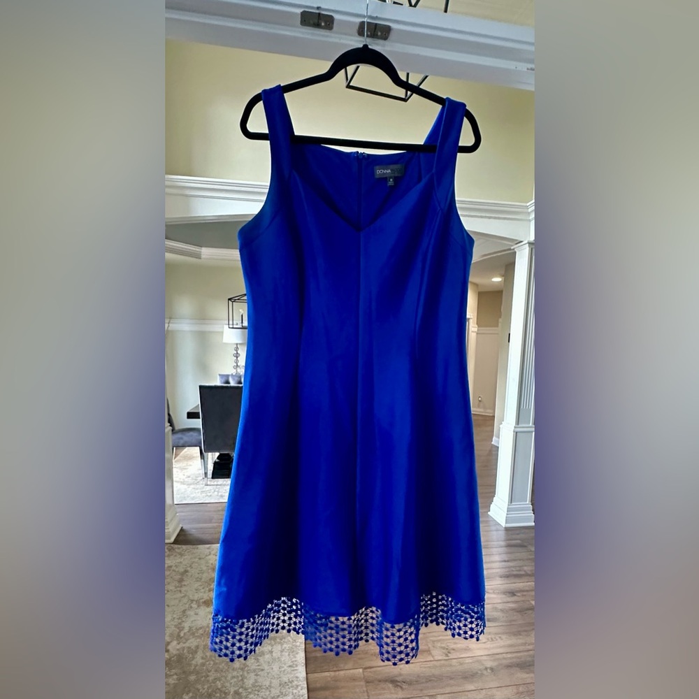 Donna Ricco Royal Blue Midi Dress - Picture 4 of 6